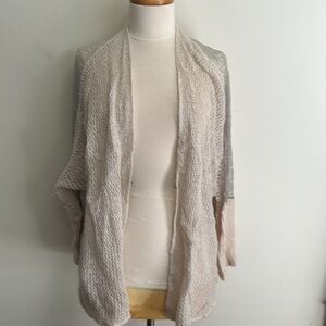 Free People Loose Knit w/lace Cardigan, size L